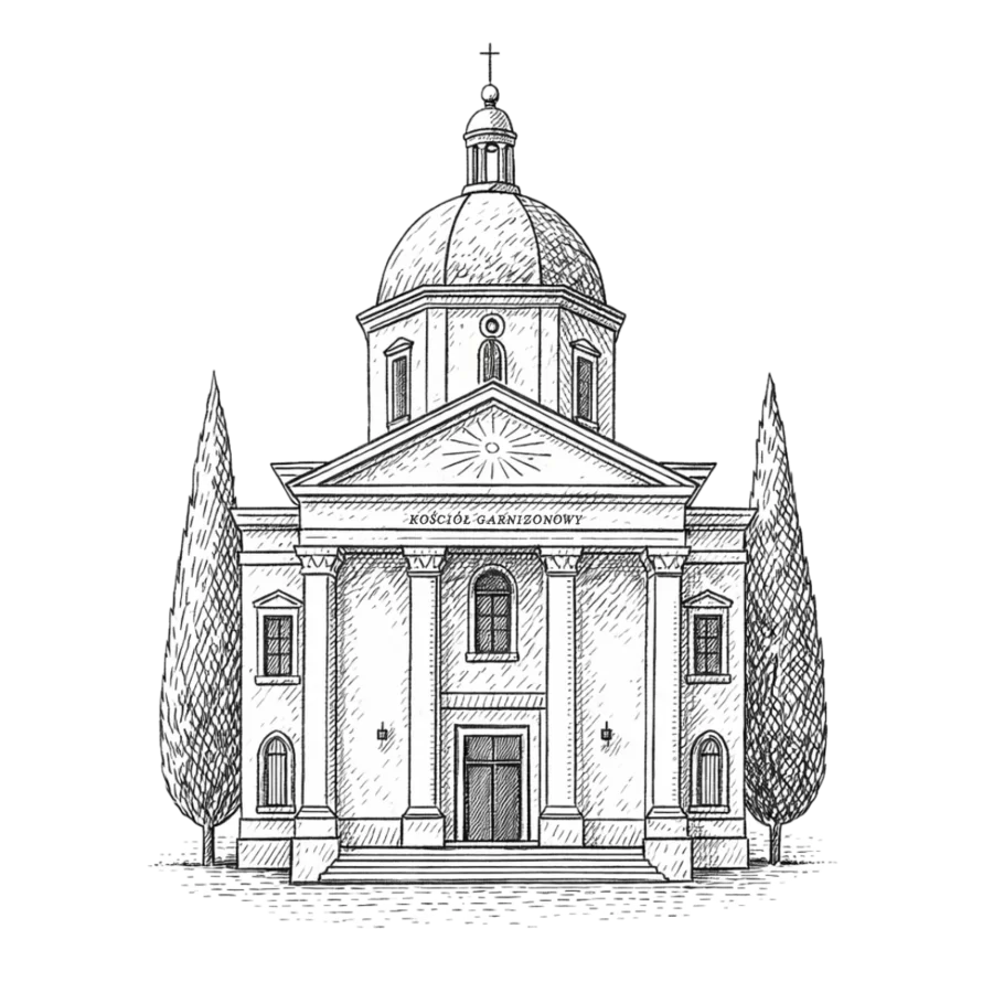 Kościół Garnizonowy — rysunek